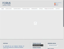 Tablet Screenshot of forus.cl